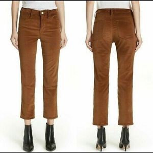 NWT FRAME Le High Straight Ankle Corduroy Pants